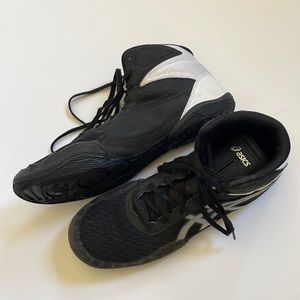 ASICS youth wrestling shoes.